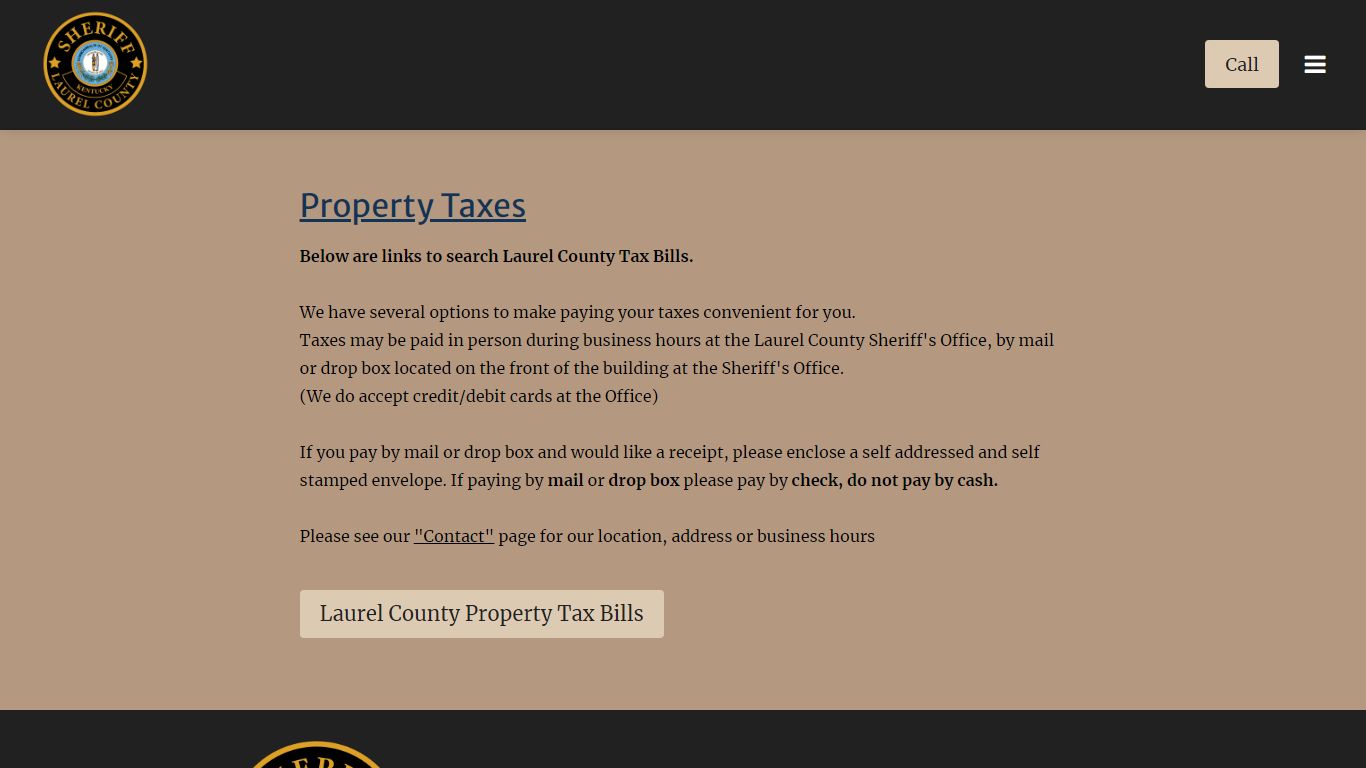 Property Taxes - laurelcountysheriff.com